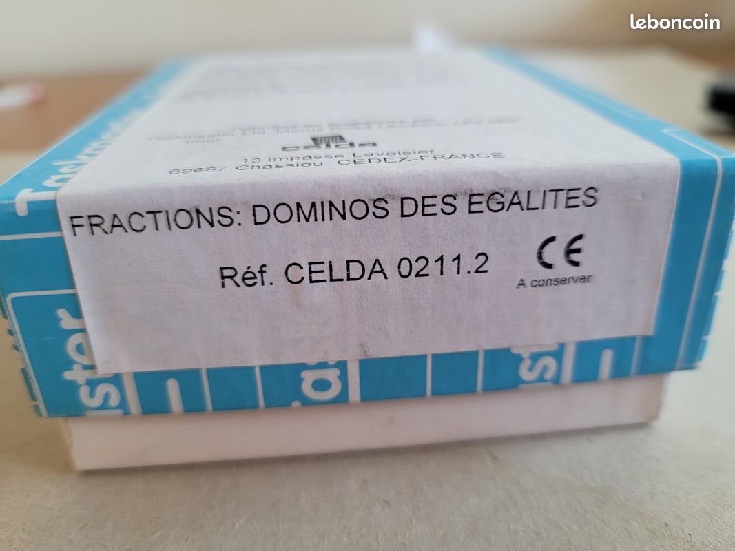 NEUF - FRACTIONS - DOMINOS des ÉGALITÉS (image 1)