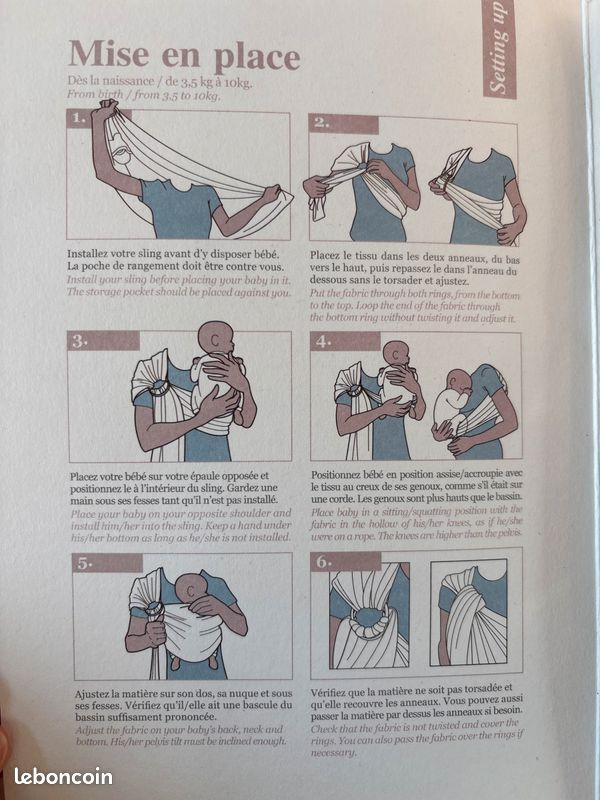 Écharpe Sling Mama Hangs Équipement bébé