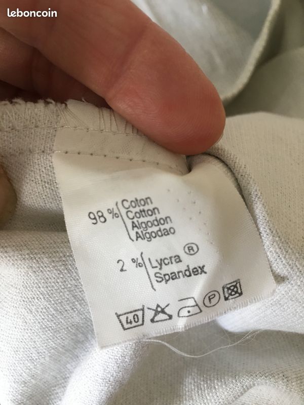 Robe Chasuble Bleu ciel fines rayures Taille M (image 4)