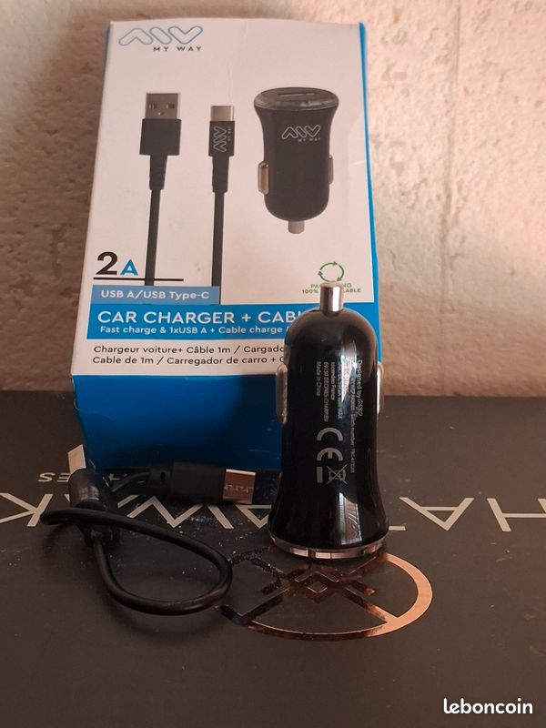 đChargeur voiture +CĂBLE 1M (image 1)
