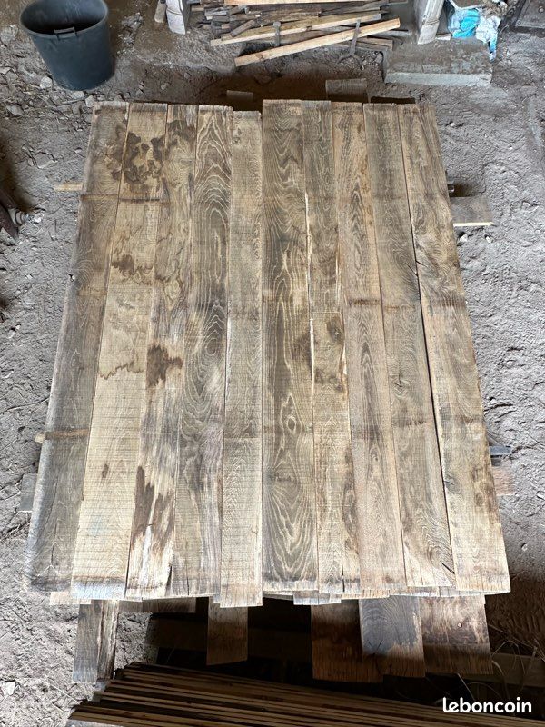 Plancher de chêne grandes lames rustique (image 1)