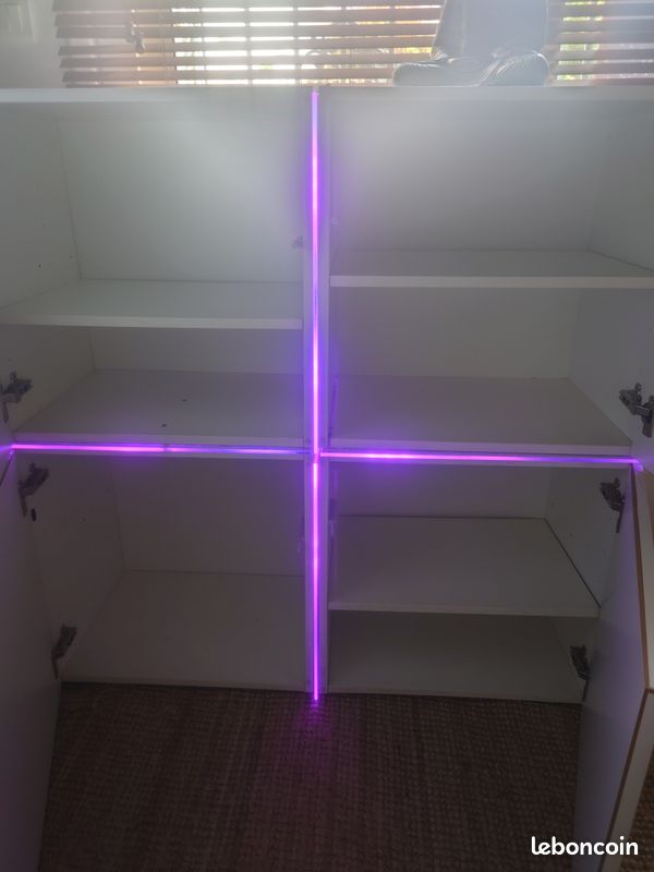 Meuble LED laqué blanc (image 18)