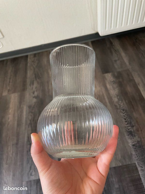 Vase en verre transparent ikea design Glass Vase Vaso in vetro Glasvase (image 2)