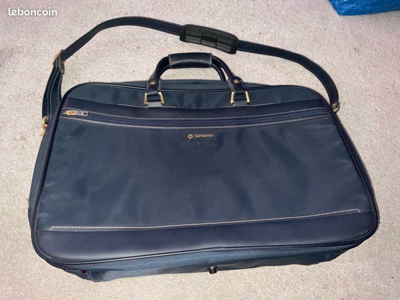 Sac de Voyage Samsonite Cuir Noir - Neuf