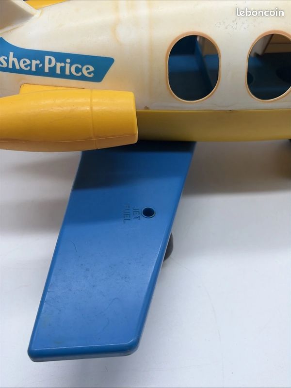 Avion Fisher-Price Vintage Boîte Personnages Little People Aile Réparable (image 13)