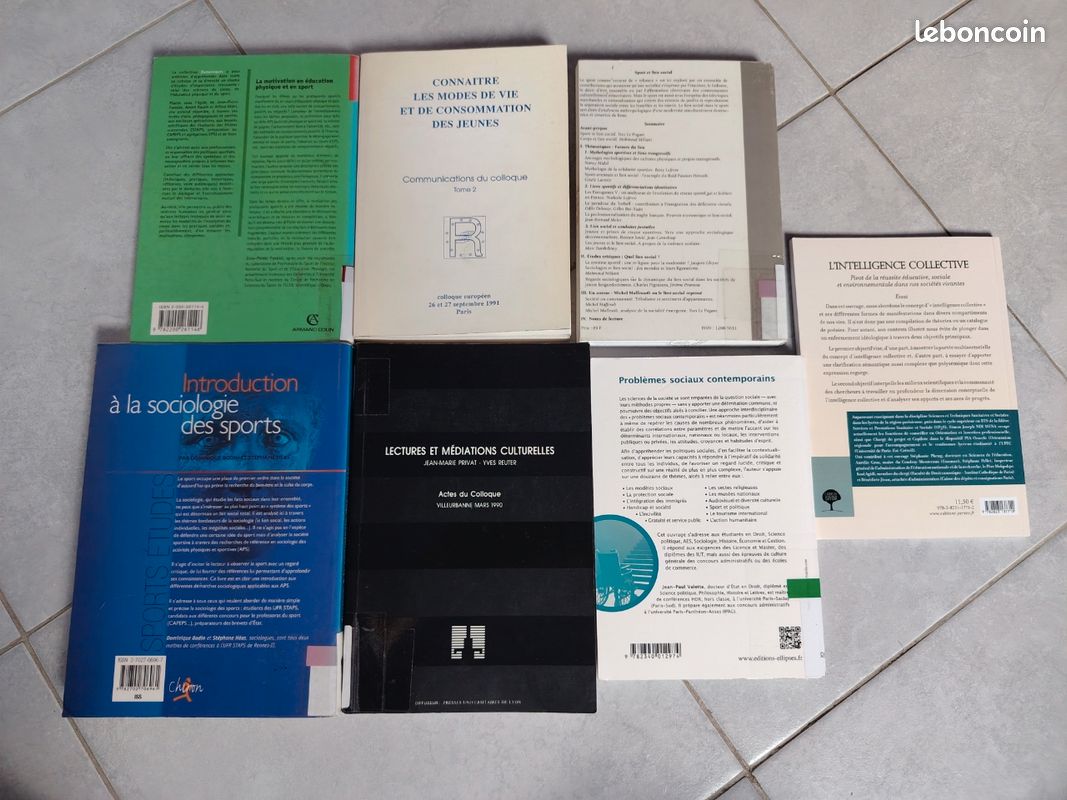 Plusieurs Livres sur le sport et la société (image 5)