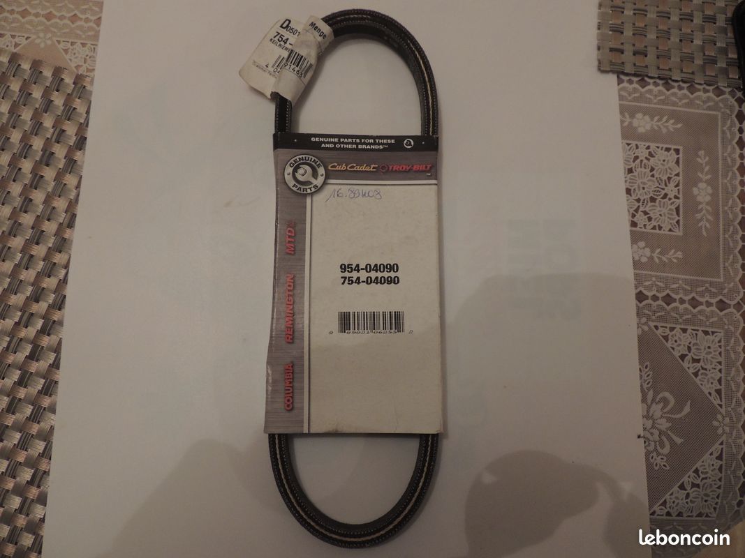 Courroie mtd pour motoculteur t / 405 m - no 754-04090 (image 1)