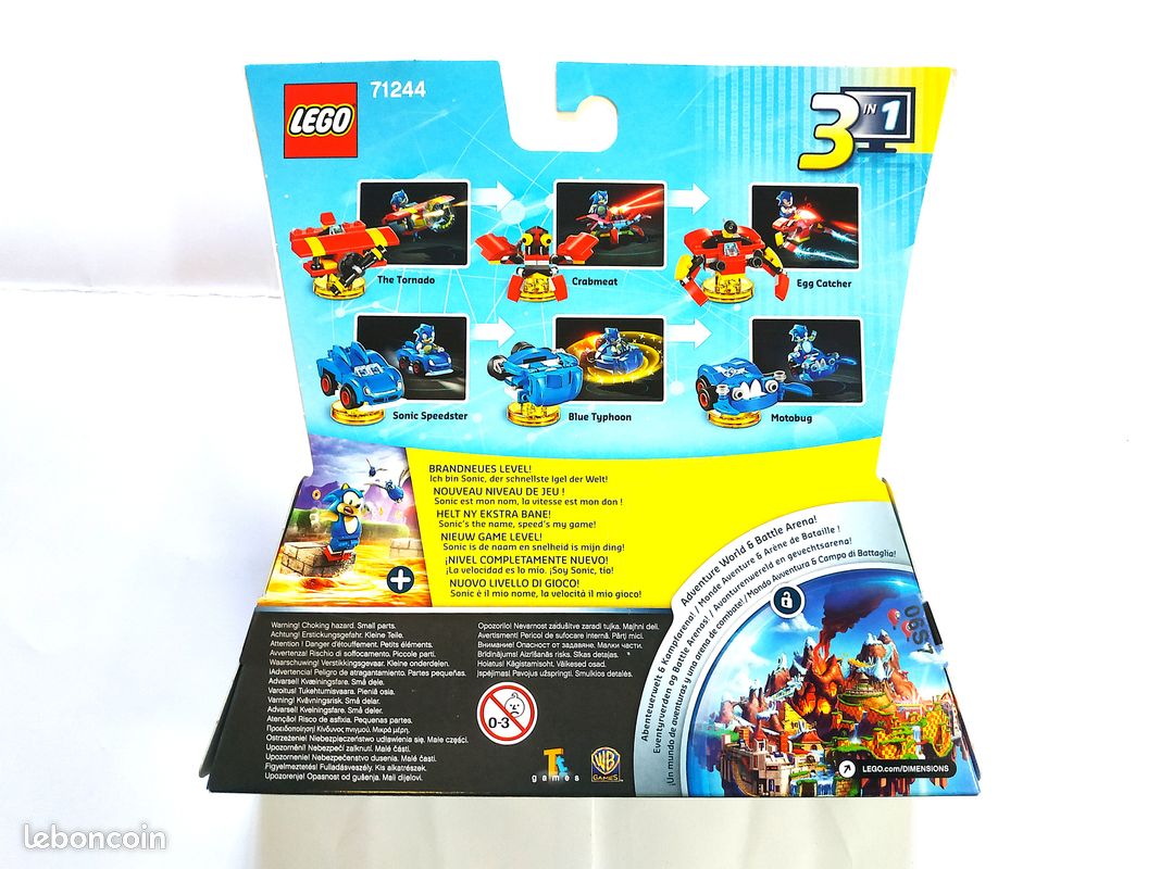 LEGO 71244 DIMENSIONS : Pack Aventure - Sonic the Hedgehog NEUF (boîte scellée) (image 4)