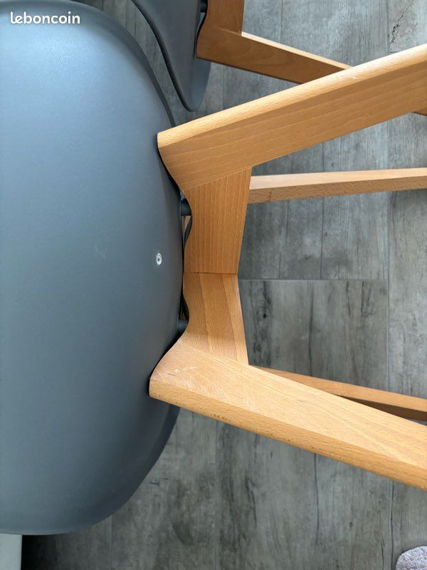 Lot de 2 chaises scandinaves grises (image 13)