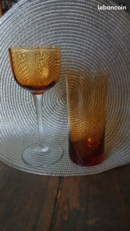 Bonbonnière verres coupelles ambré ( a partir de 12) (image 18)