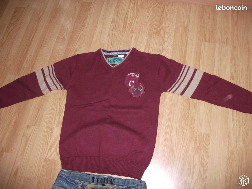 Ensemble pull creeks et jeans 12 ans (image 1)