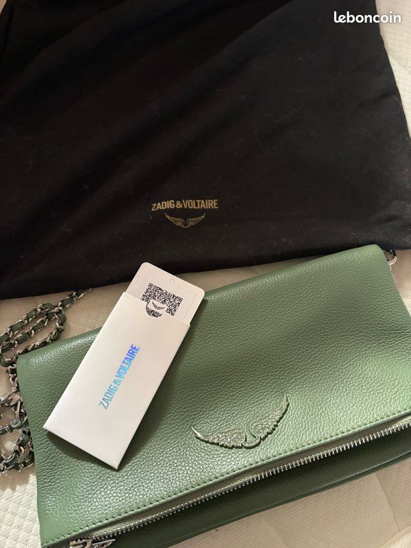 Superbe Sac Zadig & Voltaire cuir vert neuf (image 1)