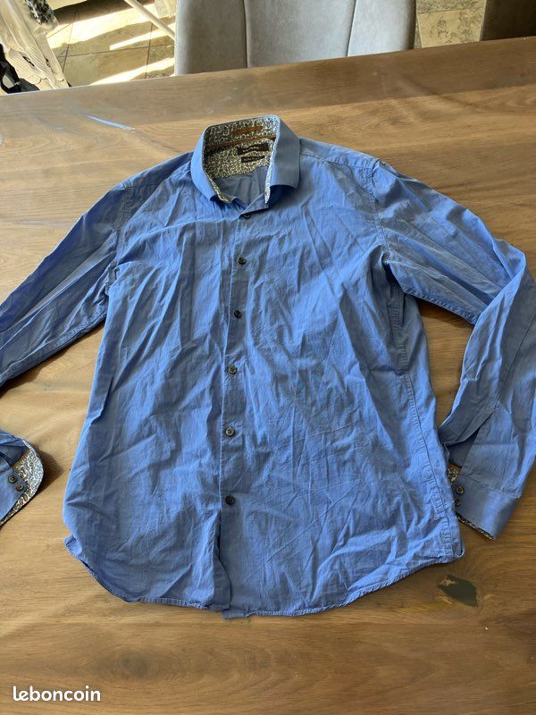 Homme Devred Bleu Shirt Chemise Devred Slim Fit Chemise En Jean