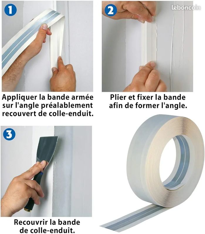 Bande alu pour angles placo (image 3)