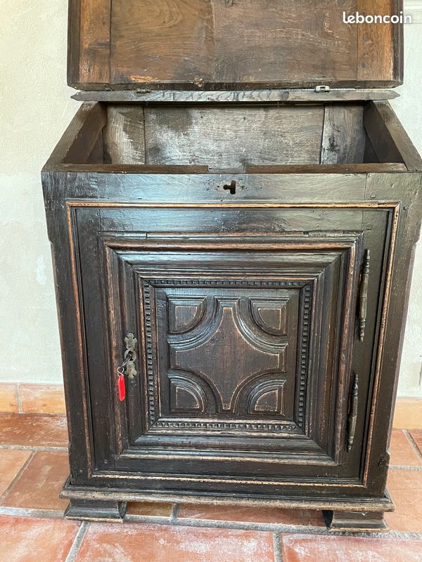 Scriban ancien bois sculpté (image 2)