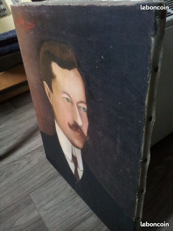 Ancien portrait à l huile (image 1)