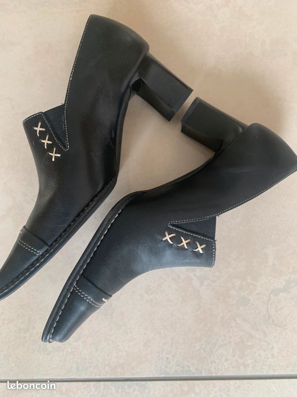 Chaussures noires neuves talon 5cm T36 (image 2)
