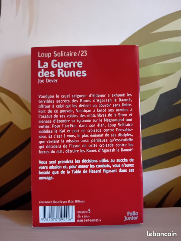 LDVELH Loup Solitaire n°23 La Guerre des Runes V2 (image 2)