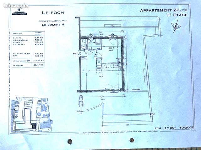 Appartement 2 pièces 35 m² · à Lingolsheim · 35 m² · 135 000 €