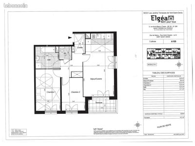 Appartement 3 pièces 63 m² · à Vert-Saint-Denis · 63 m² · 970 €/mois