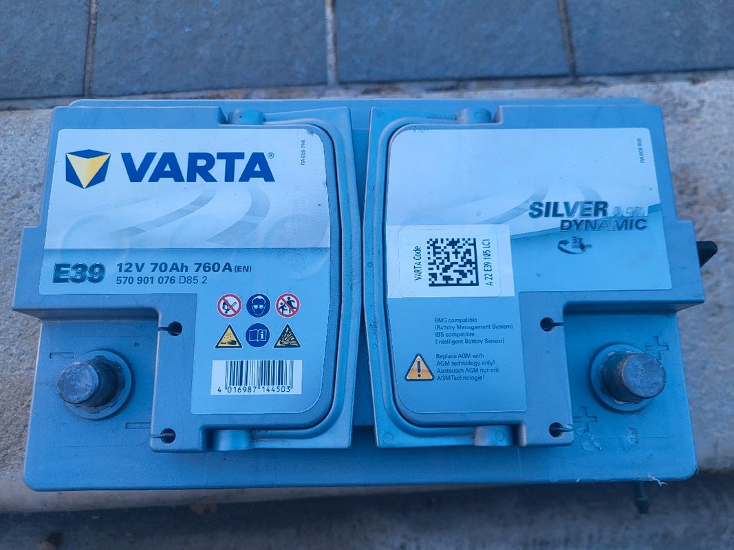 Battery Varta Comme Neuf 12v 70ah 760a (E39) - Équipement auto