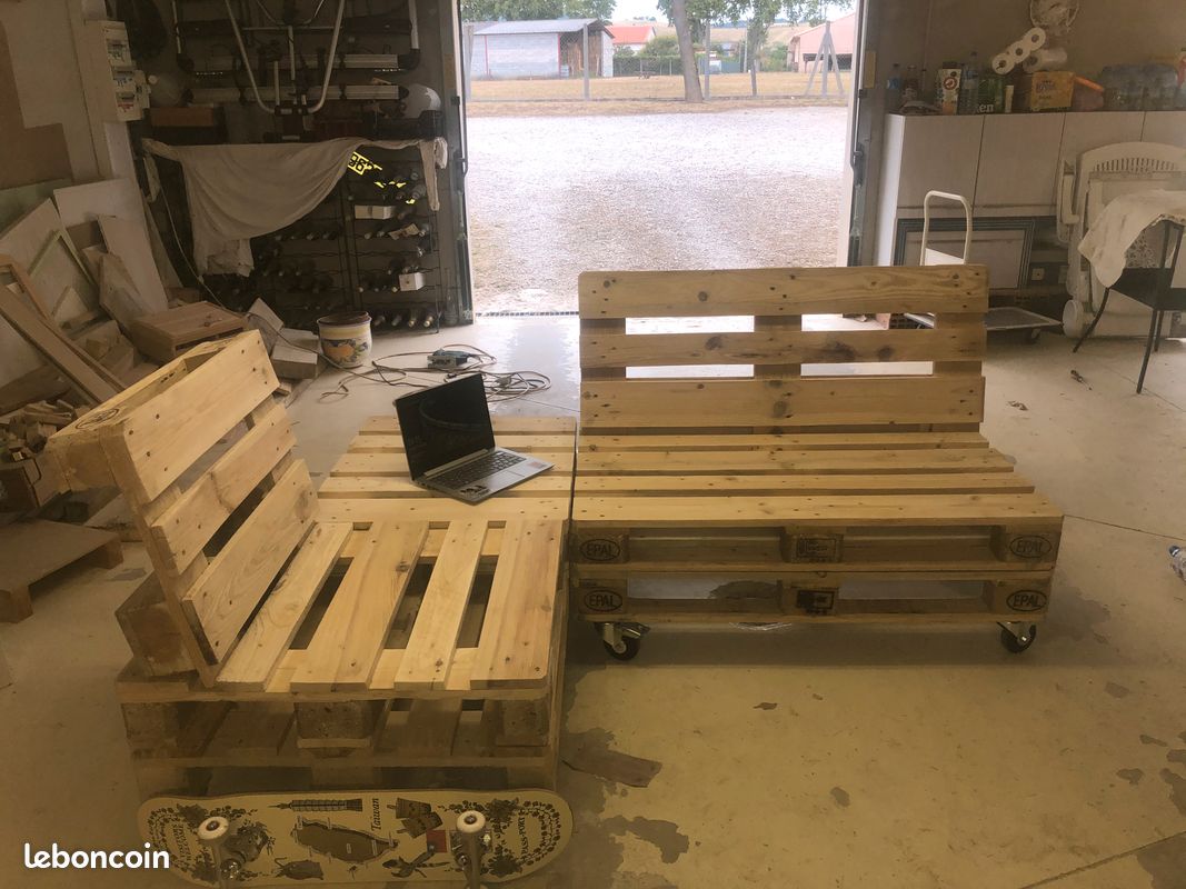 Salon d'extérieur fait-mains à partir de palettes EPAL (image 5)