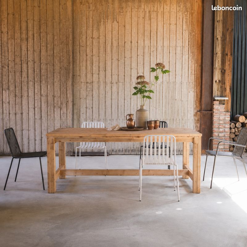 Table de ferme - jardin (image 1)