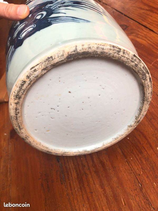 Vase de Chine en porcelaine, début XXème siècle, excellent état (image 10)