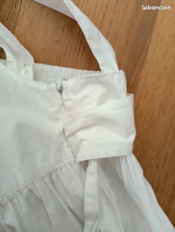 Robe à Bulles En Taffeta Blanc Joy Kids Taille 6, Occasion Excellent état, Idéale Cérémonie
