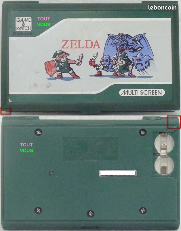 LCD GAME & WATCH NINTENDO MULTI SCREEN (3) ZELDA (image 1)