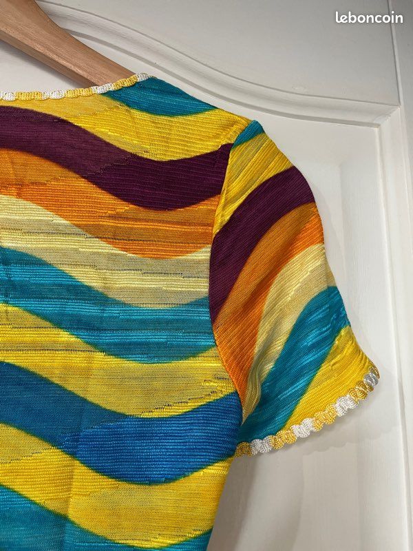 Missoni Sport, pull vintage italien en laine et mohair des années 70, taille S-M - France