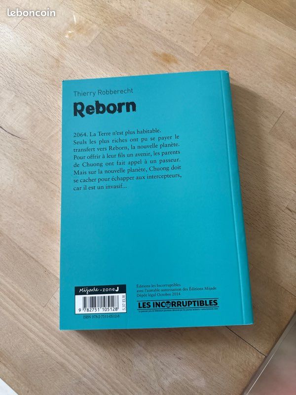 Reborn – Thierry Robberecht – Roman jeunesse science-fiction (image 2)
