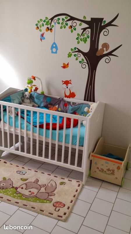 Lit bébé Sauthon + matelas (image 1)