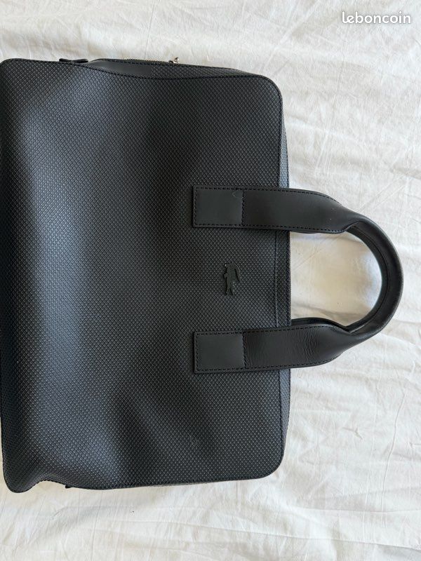 Sac ordinateur Chantaco en cuir Lacoste (image 1)