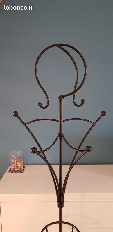 ACAZA Set de 2 porte-manteaux - métal - noir | Leen Bakker