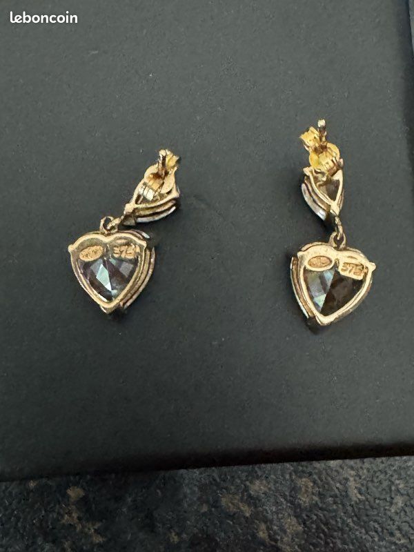 Paire Boucles d'oreille or 375/1000 , 9 carats (image 3)
