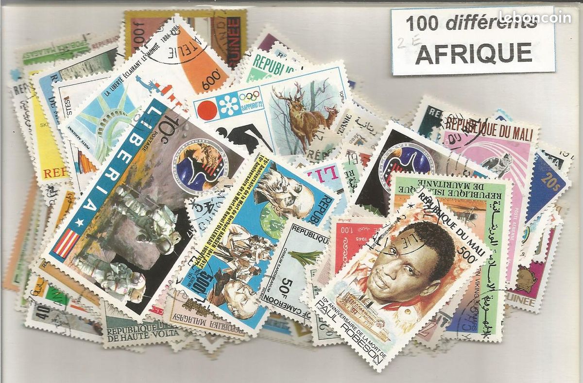 Lot De 100 Timbres De Collection Différents – Afrique Du Sud – Oblitérés – Qualité ISBcollection