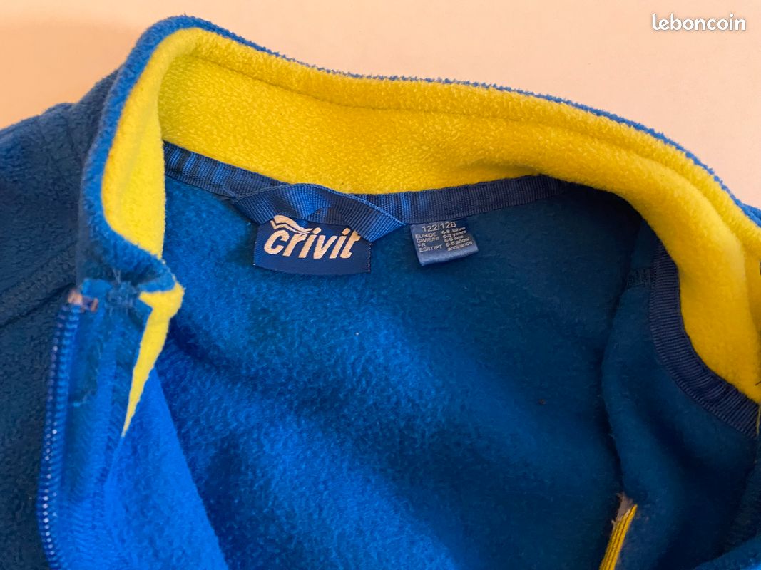 Gilet bleu polaire enfants 6-8 ans (image 3)