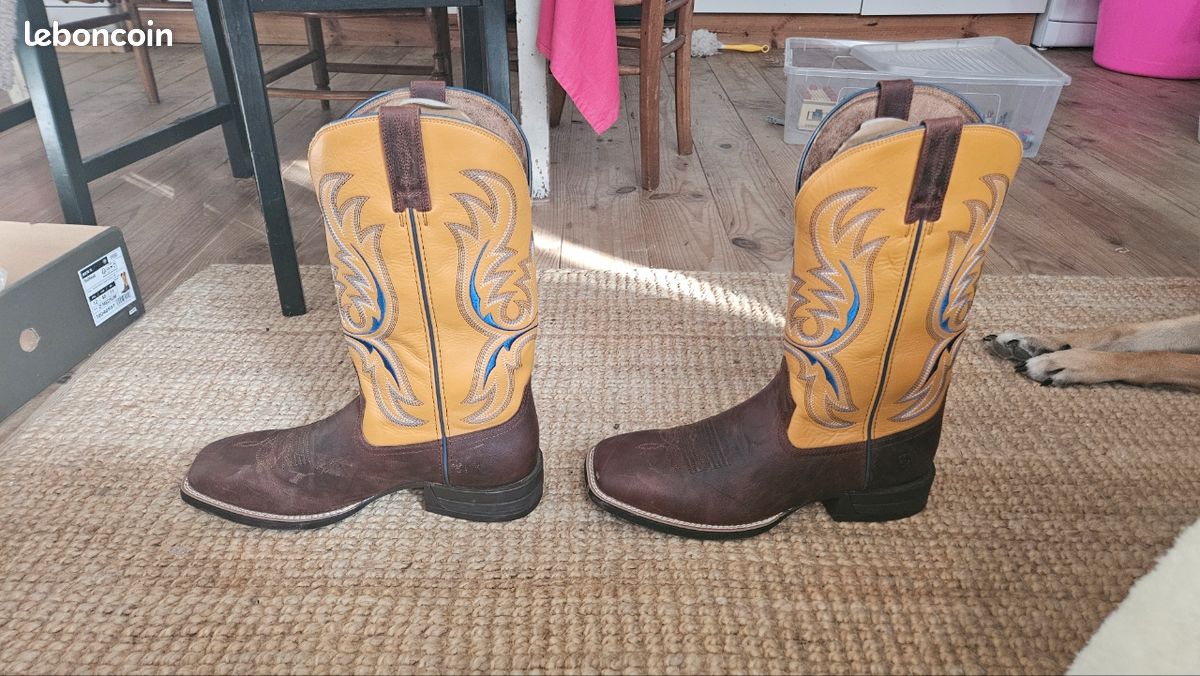 Bottes western Ariat SPORT WESTERN à bout carré large, marron - 47 (12 UK