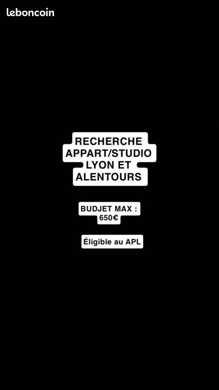 Appartement 1 pièce 20 m² · à Vénissieux · 20 m² · 650 €/mois