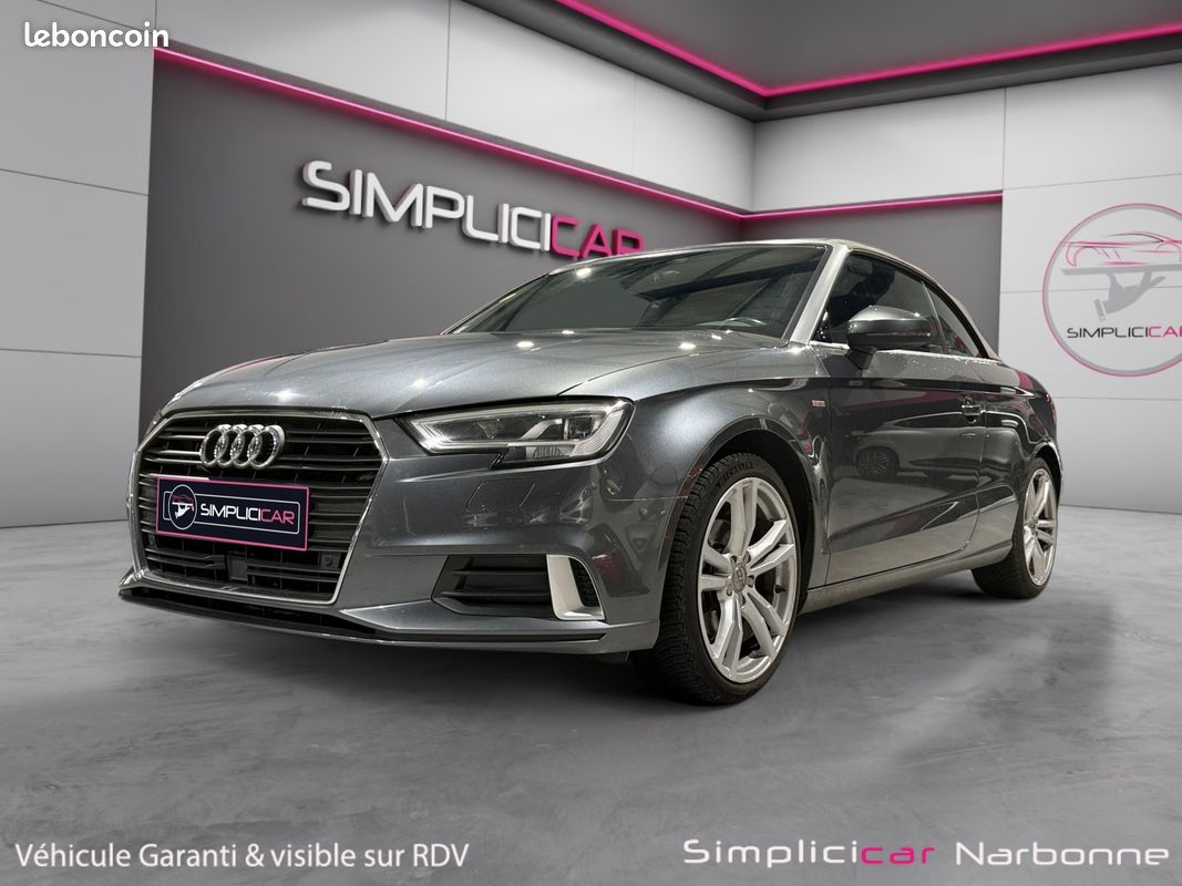 AUDI A3 CABRIOLET 2.0 TDI 150 S Line Garantie 12 mois Sièges chauffants Capote acoustique Roue de secours (image 4)