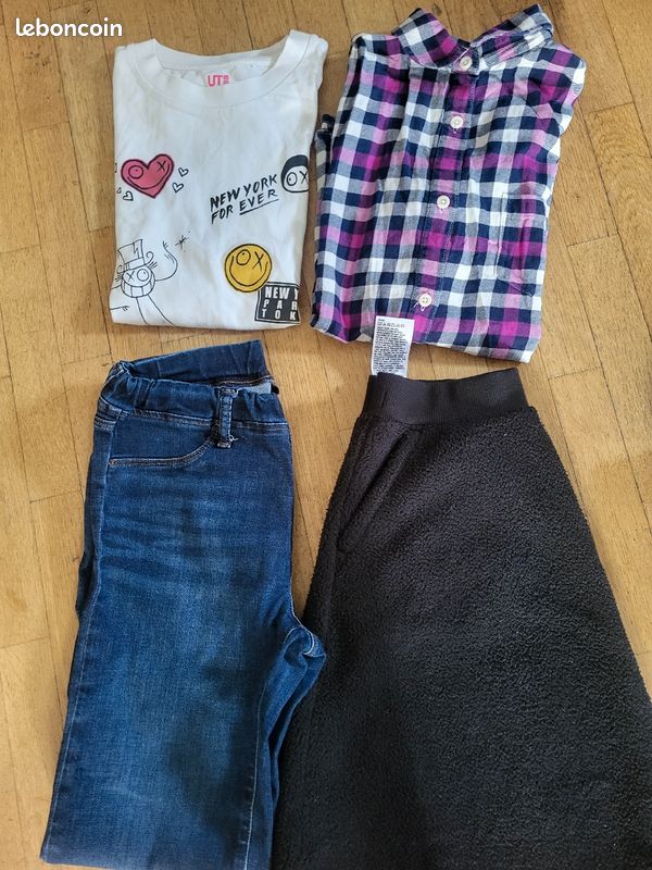 Lot de vêtements uniqlo en taille 12 ans (image 1)