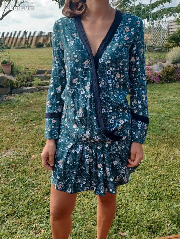 Robe Portefeuille Icode Robe Longue Robe Maille Piquée Plissée