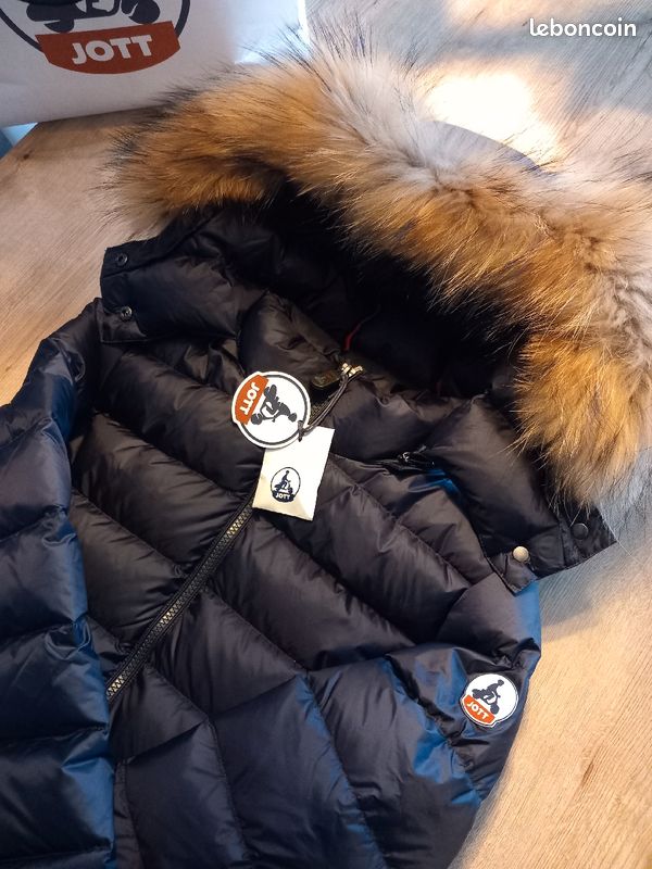Jott Moumoute Femme Doudoune Jott Femme Fourrure Noir Mi Longue