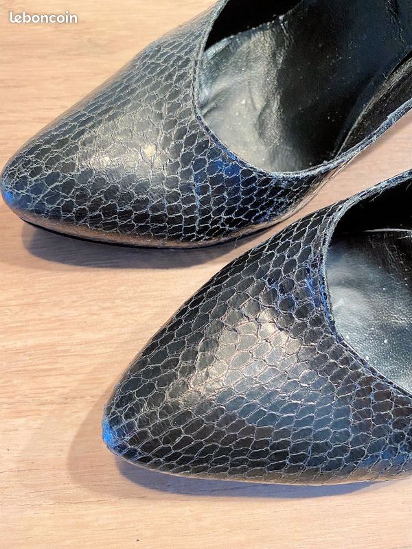 Escarpins en reptile marque cosmoparis (image 6)