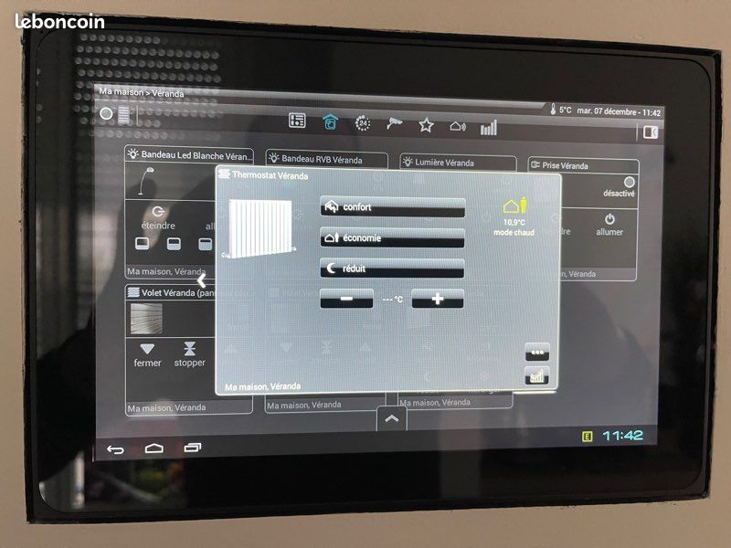 Tablette murale Hager wdi100 (android) + serveur domotique Hager domovea (image 3)