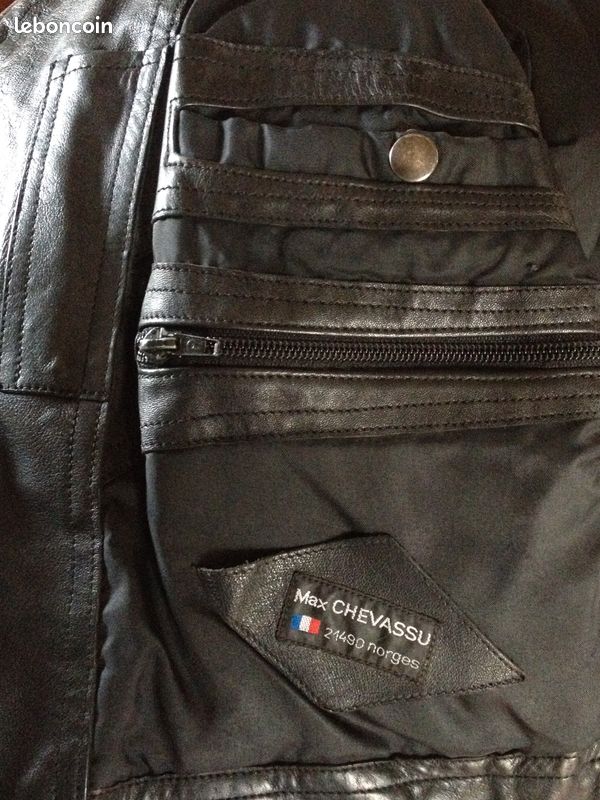 Perfecto cuir noir très épais Idéal moto (image 8)