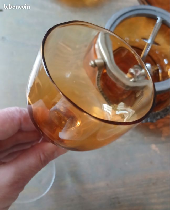 Bonbonnière verres coupelles ambré ( a partir de 12) (image 16)
