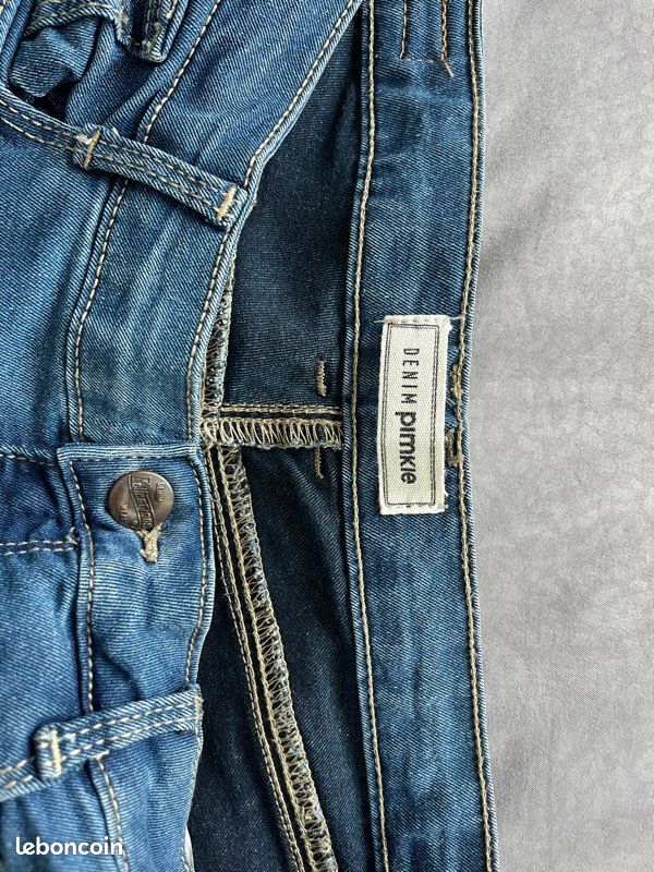 Jean PIMKIE Slim Fit Destructuré Avec Genouillères - Taille 38 - Neuf Sans étiquettes