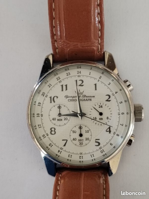 Montre Acier Montre Homme Yonger Et Bresson Chronographe Quartz